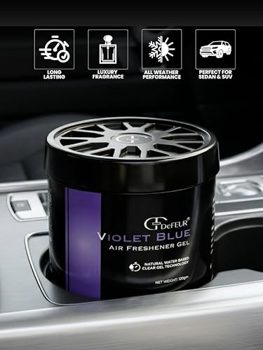 Image of Blue Voilet Gel Car Perfume - Lavender Violet Freshness | Long-Lasting 45 Days | Luxury Gel Car Air Freshener