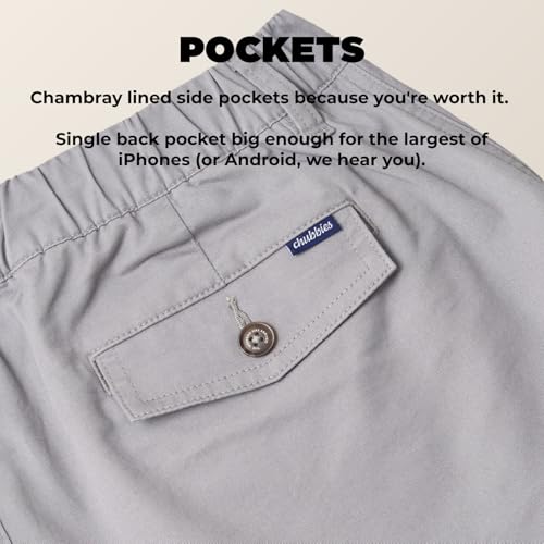 Image of Chubbies Chino Shorts Men 5.5 Inch - Mens Shorts Casual with Elastic Waistband, Side and Back Pockets, Stretch Cotton Blend