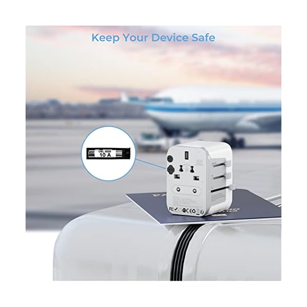 TESSAN-Universal-Adapter-Worldwide-Travel-Plug-Adaptor-with-2-USB-A-and-3-USB-C-Ports-International-Travel-Adapter-for-EU-UK-USA-AU-Power-Socket-Charger-for-Multi-Countries TESSAN Universal Adapter, Worldwide Travel Plug Adaptor with 2 USB A and 3 USB C Ports, International Travel Adapter for EU, UK, USA, AU, Power Socket Charger for Multi Countries