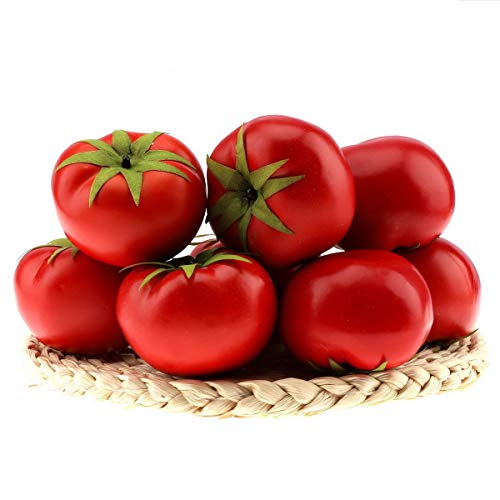 Gresorth 6Pcs Artificial Lifelike Simulation Tomato Fake Fruit Vegetable Home Party Kitchen Decoration Food Toy #TOP3