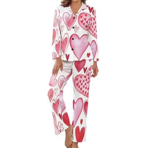 Pyjama grande taille chemise boutonnée et pantalon d'intérieur