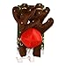 Produktbild TiKiNi Weihnachtsgeweih Car Kit, Rentier Weihnachtsgeweih Car Kit mit 2 LED-Lichtern Weihnachtsauto Klingglöckchen Geweih und 1 Nase Hochwertige Weihnachtsdekoration für PKW