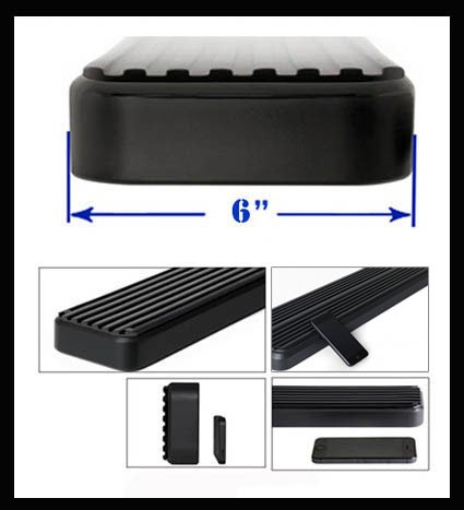 Estribos iStep Running Boards 6 Pulgadas Negro Dodge Ram miniatura 2