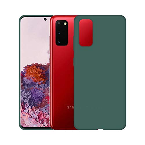 Image of Case Creation Luxurious OG Series for Samsung Galaxy S20 Case Cover,Anti-Dirty Slim Case Frosted Matte Cute Candy TPU Raised Bezel (Splash of Color) Back Cover for Samsung S20 -Lake Green