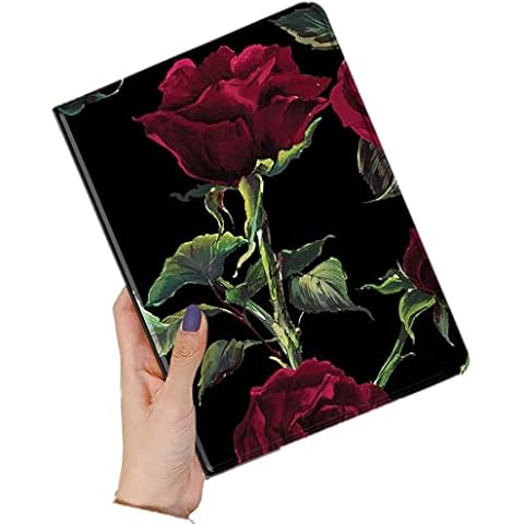 SENLAN Case for iPad 10，iPad 10th Generation 10.9 inch 2022 Floral case Slim PU Leather Adjustable Stand Smart Flip Auto Wake/Sleep with Pen Holder(iPad 10（2022）, Color A) Cover