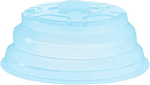 Cubierta de microondas para alimentos y microondas, cubierta de silicona para platos para microondas, tapa protectora antisalpicaduras con rejillas
