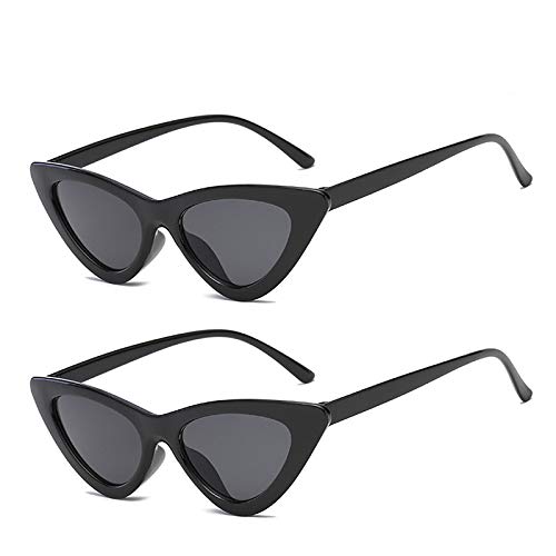 Image of Retro Vintage Narrow Cat Eye Sunglasses for Women Clout Goggles Plastic Frame