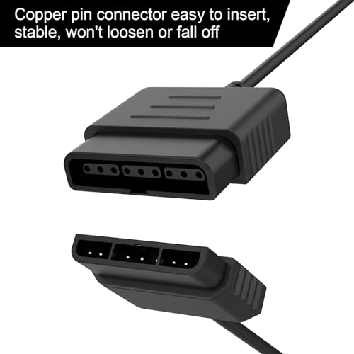 Image of PS2 Controller Extension Cable Cord Compatible with Sony PlayStation 1 PlayStation 2 PS2 Game Console, 6FT /1.8m