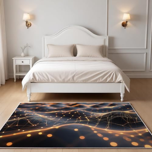 Tapis lavable en machine 120x180 cm antidérapant doux