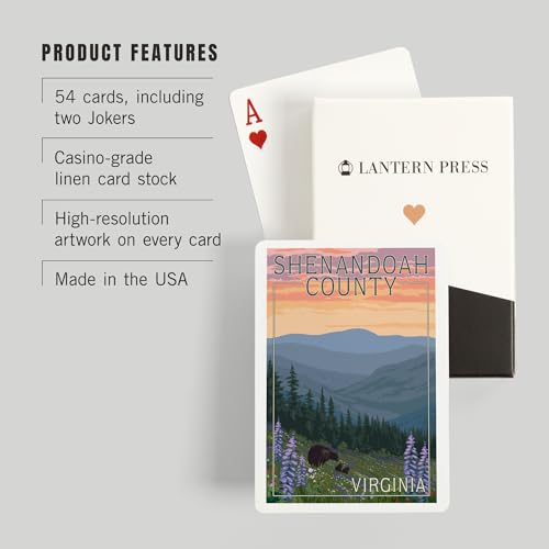 Baraja Poker 52 cartas Shenandoah County Virginia miniatura 3