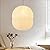 GUANSHAN Handmade Rice Paper Hanging Lamp - Retro Art Decorative Chandelier for Bedroom, Living Room, Dining Room