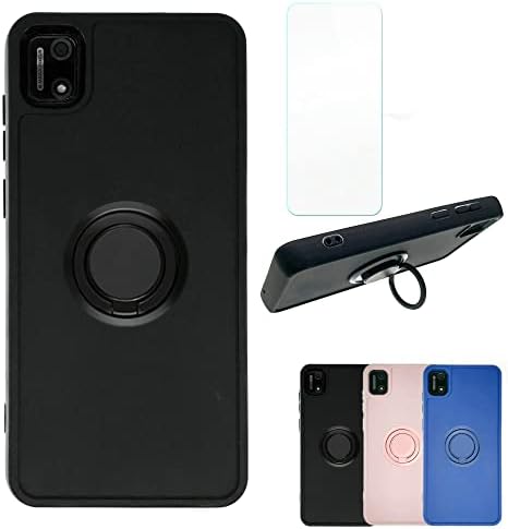 jioeuinly Cloud Stratus C7 Case Compatible with Cloud Mobile Stratus C7 Phone Case Cover [with Tempered Glass Screen Protector][Speaker Transfer Design] Black