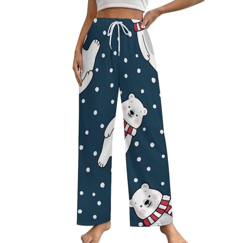 Bas de pyjama femme ours polaire S pour des soirées cocooning au coin du feu