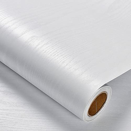 Comparison: Best Contact Paper For Cabinets 5 Heroad Peel and Stick Wallpaper Wood Contact Paper Wood Wallpaper White Wood Grain Contact Paper Thicken Textured for Cabinets and Drawers Countertops Waterproof Self Adhesive Vinyl 17.5" x 78.7"