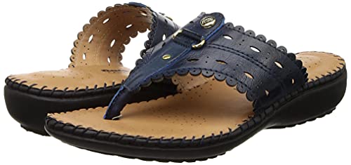 Image of Bata Womens SOLITAIRE THONG Blue Flats