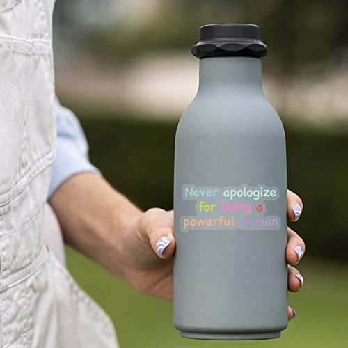 Pegatinas transparentes de vinilo impermeable para botellas y móviles, pack de 2 3