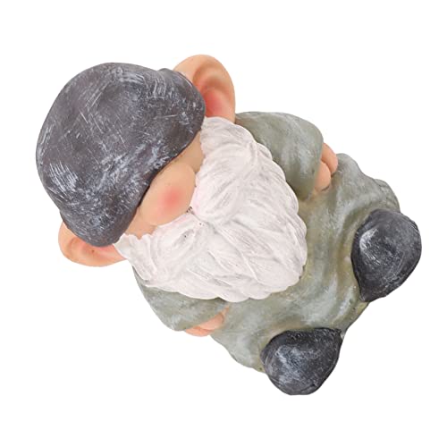 Zwerg Ornamente, Harzstruktur Gartenzwerg Stabile Unterseite US Stil Klein Kompakt für Veranda – Bild 3