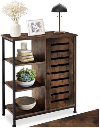 tectake® Aparador Estilo Industrial con Armario Dormitorio, Muebl...