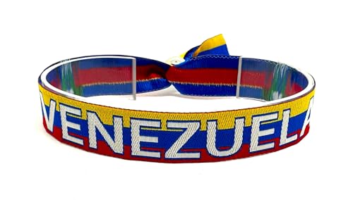 Movilear Pulsera Cierre Metalico Ajustable Unisex Hombre y Mujer Regulable Bandera Venezolana Venezuela