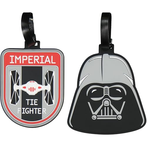 FUL Star Wars 2-Piece Suitcase ID Tag Set with Adjustable Straps, Multi