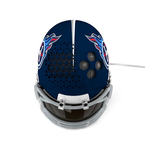 Image of NFL Echo Dot Bundle: Includes Echo Dot | Charcoal and Limited-Edition NFL Helmet Stand | Tennessee Titans