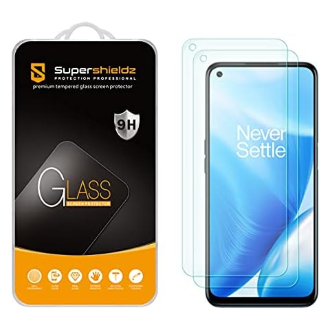 Two-Pack Supershieldz Tempered Glass Screen Protector for OnePlus Nord N200 5G Cover