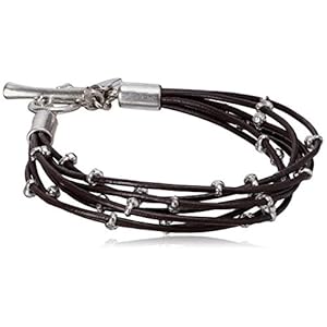 Lucky Brand Silver Leather Bracelet