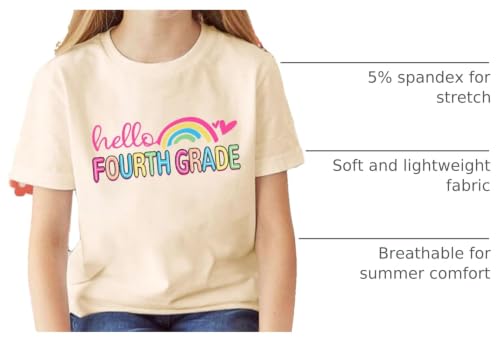 Image of First Day of School Shirt Girls Boys Preschool to 5th Grade Tshirt Kids Back to School Graphic Tee Tops