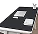 Produktbild CIEEIN CIEHT Haushalt Bürobedarf PU-Leder Mauspads Tischunterlage Handgelenkauflagen Tischmatte Laptop Matte Wasserdicht Einseitig Schwarz 70x35cm