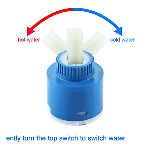 Wasserhahn Cartridge 35 / 40mm Kartusche Ersatzkartusche Wasserhahn Hochdruck Ersetzt Keramik Kartusche für Wasserhahn Bad Waschbecken Becken, Armaturen, Küchenarmatur, Blau