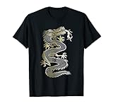 goldener drache hannover Fantastisches & cooles goldener chinesischer Feuer spuckender Drache T-Shirt Motiv. Tolle Kleidung für alle, die Drachen lieben. Großartiges Shirt Buddhisten, Yoga Fans, Feuerwehrleute, Pyros, Menschen, die Flammen und Feuer lieben und Städte erobern