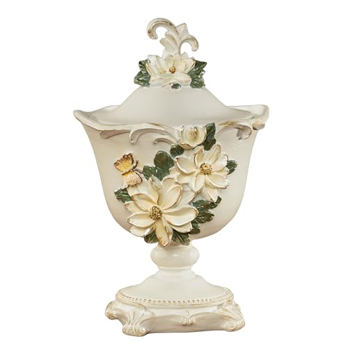 Sweet Magnolia Flower Covered Jar