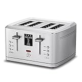 Cuisinart CPT-740 - Juego de tostadora digital de 4 rebanadas, acero inoxidable, color plateado