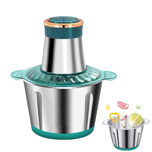 Hachoir à viande pour la maison, hachoir à viande électrique, hachoir à viande automatique en acier inoxydable, appareils de broyage de légumes de cuisine de haute résistance pour ail, piments