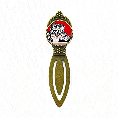 Marque-page rétro soldat paysanne de Chine Rouge, cadeau original