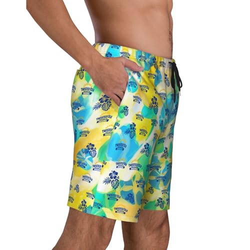 Vintage Beach Shorts Men's Fashion Graphic Hawaii Swim Trunks Summer Casua Short Board with Pockets4