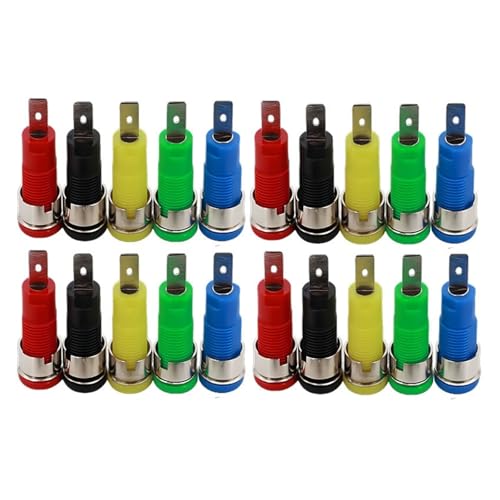 Conector banana de 4mm hembra aislado para renovar el panel de pruebas de tu taller eléctrico