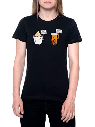 Mi Intestino, Mi Elección Camiseta Mujer Negra T-Shirt Women's Black