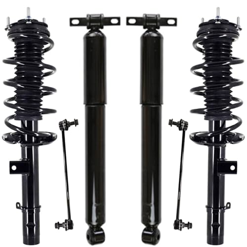 Image of Detroit Axle - Struts Suspension Kit for 2018 2019 2020 2021 2022 Honda Odyssey, 2 Front Struts with Coil Spring Assembly 2 Stabilizer Sway Bar Links 2 Rear Shock Absorbers Assembly Replacement