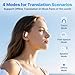 AI Translation Earbuds Real Time, 169 Languages & 8 Offline Modes, 60H Playtime Language Translator Earbuds, Audifonos Traductores Inglés Español for Travel Business Learning(Black)