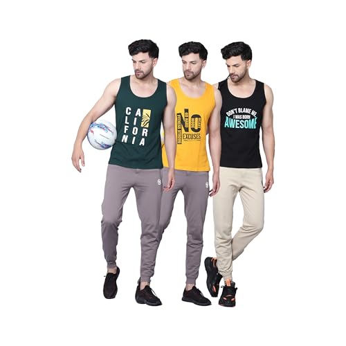 Image of Designer Men Vest Versatile Cotton Sando /Baniyan /Ganji for Boys - Perfect for Gym Workouts, Vacations, and Beaches