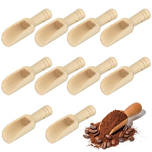 10 Stück Holzlöffel Mini Salz & Gewürze Schaufeln Süßigkeiten & Pulver Waschmittel Baby Löffel Set Tee Schaufel für Badesalz