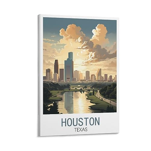 Toile vintage de Houston pour chambre à coucher - Ambiance loft US