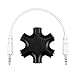 Surplex Séparateur Audio 5 Ports 3.5mm Audio Stereo Splitter Cable pour câbles de Smartphone Samsung Laptop & PC Comprimés Lecteurs MP3