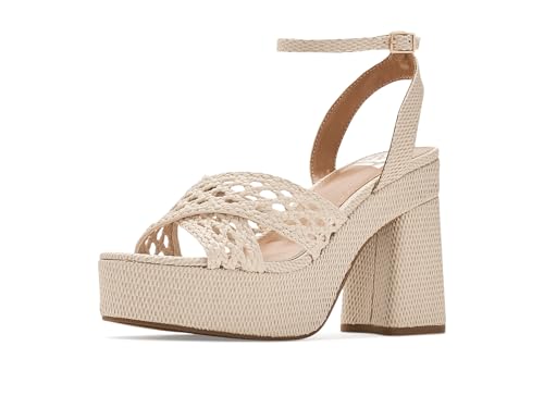 Dolce Vita DV Women's Whisora Heeled Sandal, Ivory, 9 by DV Dolce Vita - Used condition - US$38.00