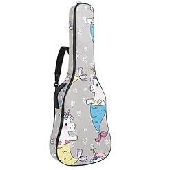 Housse pour guitare acoustique – Motif flamant rose tropical – 1 cm d’épaisseur – Housse de transport étanche – 101 cm… - Les Beatles, Paul McCartney, John Lennon, RIngo Starr, George Harrison