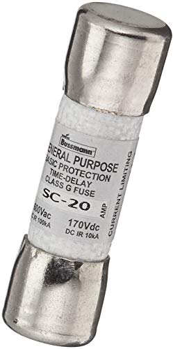 Fusible de rejet Bussmann SC-20 cartouche 20A pour tableau électrique