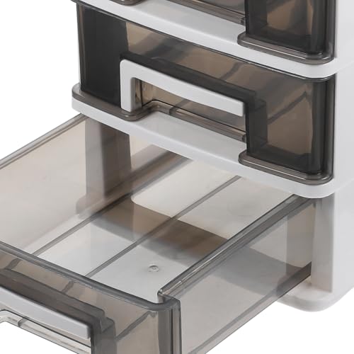 Support de rangement multifonction compact avec tiroirs superposés transparents - 8