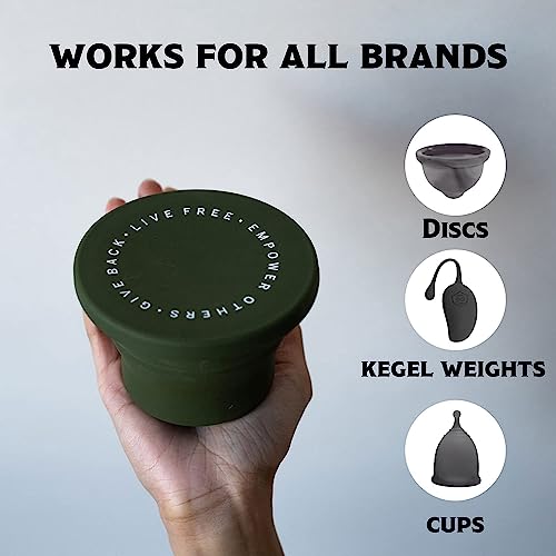 Public Restroom Menstrual Carry Cup-Collapsible Cleaner Container To Clean Your Period Cup Or Disc-Microwavable Friendly-Foldable For Travel-Sterilizer Wash Case Holder For Your Menstrual Cups #TOP1