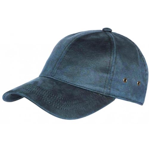 Nyls Creation - Gorra de algodón con aceite azul de cera impermeable, diseño de Paparoa Aussie Apparel - Talla única - Azul